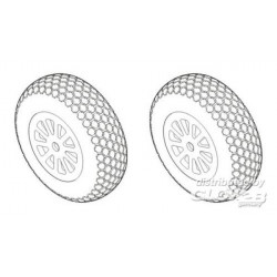 P-51D Mustang Wheels Cross Tread Pattern 