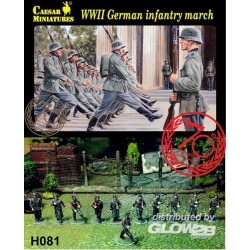 WWII German Infantry Marching 