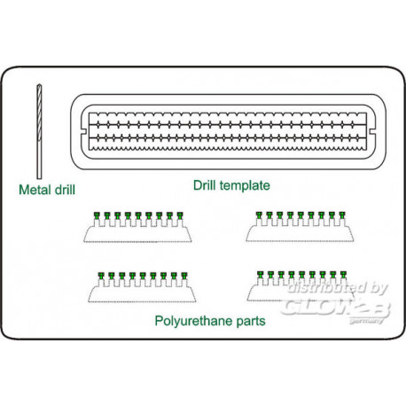 Hexagonale Schrauben Köpfe 1,5 mm 60 St. mit 0,9 mm Bohrer