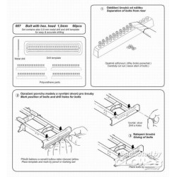 Schrauben mit Muttern, 1,5 mm Mit Bohrer