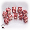 Axis & Allis United Kingdom Dice Red White