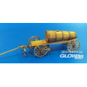 Hay wagon with wooden tank 