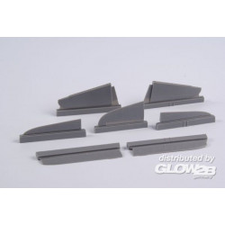 J2M3 Raiden (JACK)-Control surface set for Hasewgawa kit