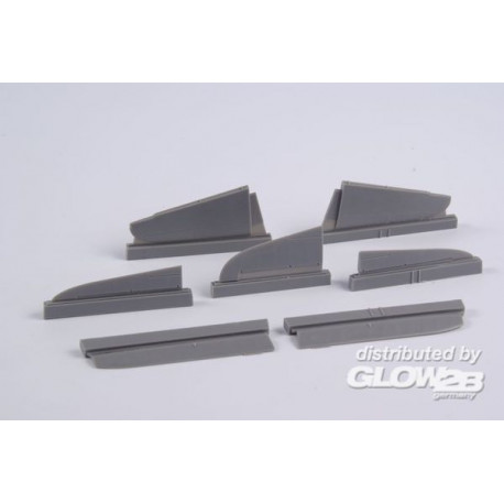 J2M3 Raiden (JACK)-Control surface set for Hasewgawa kit