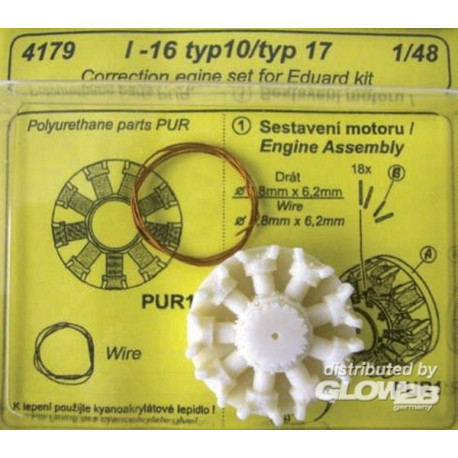 I-16 typ 10 Motor für Eduard Bausatz.