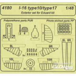 I-16 typ 10 Exterior für Eduard Bausatz.