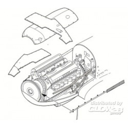 Spitfire Mk.I Engine set f. Tamiya 