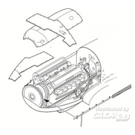 Spitfire Mk.I Engine set f. Tamiya 