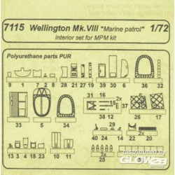 Wellington Mk.VIII Marine Patrol Int. Resin Detail Set für MPM-Bausatz