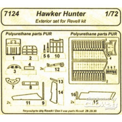 Hawker Hunter Exterior Set für Revell-Bausatz