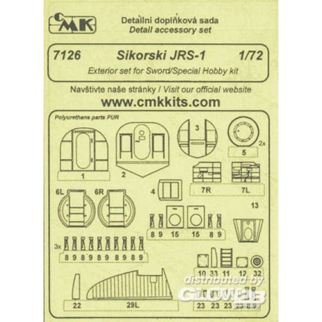 Sikorski JRS 1 - exterior set für Sword/Special Hobby Bausatz