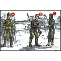 Sowjetische Piloten und Mechaniker 