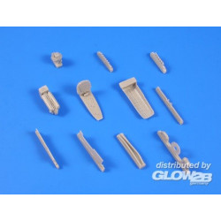P-51D Mustang Engine set(Unshrouded Exha 