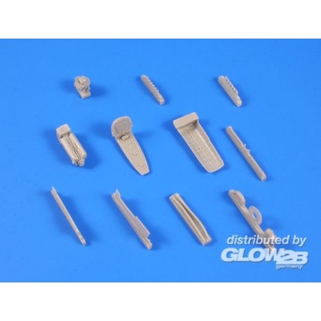 P-51D Mustang Engine set(Unshrouded Exha 