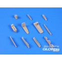P-51D Mustang Engine set(Unshrouded Exha 