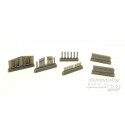 P-40-Undercarriage Set(contains wheel structure and Canvas covers)