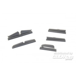 Ki-61-I Tei Hien Control Surface Set for Hasegawa