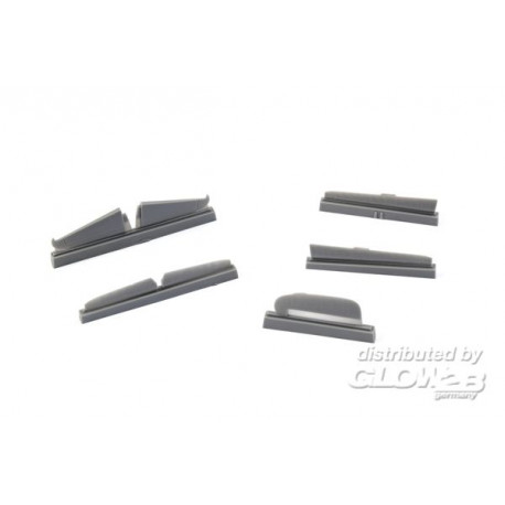 Ki-61-I Tei Hien Control Surface Set for Hasegawa