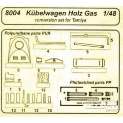 Kübelwagen Holzgas für Tamiya Bausatz