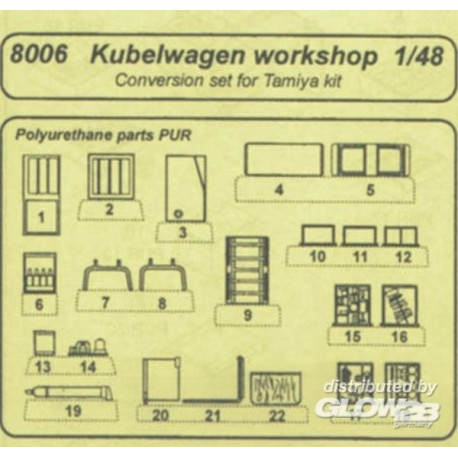 Kübelwagen work shop -&nbsp;conversion set für Tamiya Bausatz