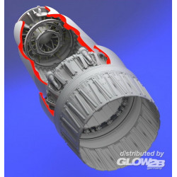 MiG 23 Flogger exhaust nozzle - opened 
