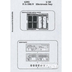 F/A-18E/F Super Hornet electronic bay für Hasegawa Bausatz