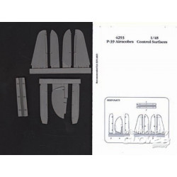 P-39 Airacobra control surfaces für Eduard-Bausatz