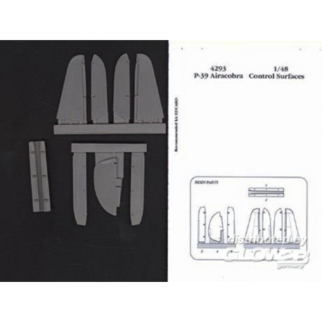P-39 Airacobra control surfaces für Eduard-Bausatz