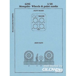 Mosquito wheels & paint masks for Tamiya Räder für Tamiya Bausatz