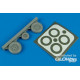 F-105 Thunderchief wheels & paint masks für Trumpeter Bausatz