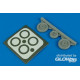 MiG-17 Fresco wheels & paint masks für Hobby Boss Bausatz