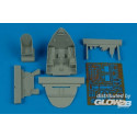 F4U-7 Corsair cockpit set for Hasegawa 