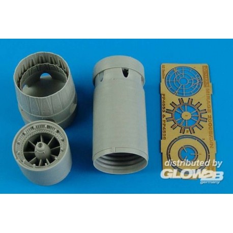 Mirage 200C/B/D/N ehaust nozzle-opened 