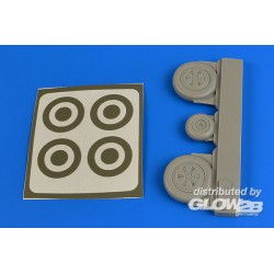MiG-21 wheels & paint masks for Eduard 