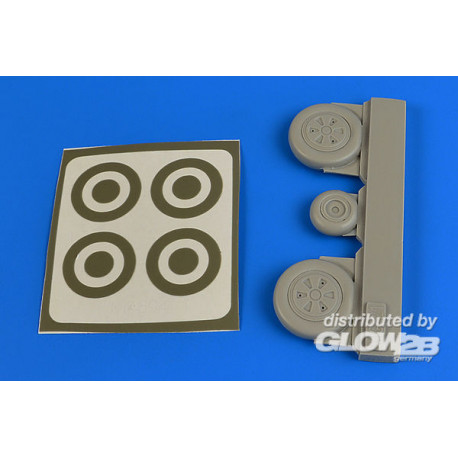 MiG-21 wheels & paint masks for Eduard 