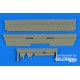 P-38 Lightning control surfaces for Eduard/Academy
