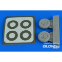 Spitfire Mk.I wheels (with covers) & paint masks f.Tamiya 