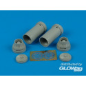 F-14A Tomcat Exhaust Nozzles Closed für Fujimi Bausatz