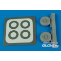 Mi-17 Hip H wheels & paint masks für Trumpeter Bausatz