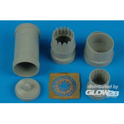 F-16l Sufa exhaust nozzle for Hasegawa 