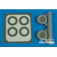 P-40 wheels & paint masks for Academy 
