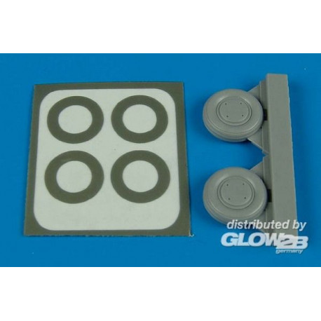 P-40 wheels & paint masks (type B) 