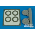 P-40 wheels & paint masks (type B) 