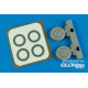 P-40B wheels & paint mask for Airfix 