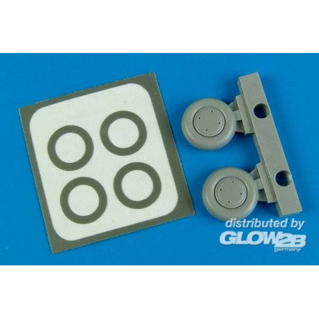 P-40B wheels & paint mask for Airfix 