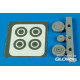 P-39 Aircobra wheels&paint masks f.ACAD. 