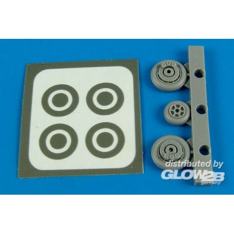 F9F Panther wheels & paint masks for HB 