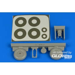 Wellington wheels & paint masks (late) for Airfix