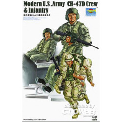 Modern U.S. Army CH-47D Crew & Infantry 
