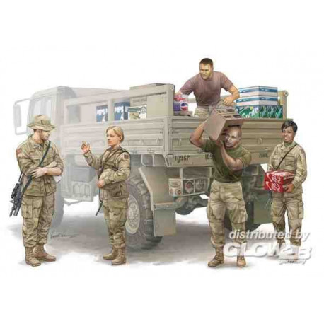 Modern U.S. soldiers - Logistics Supply 